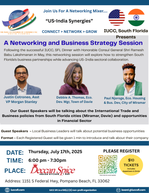 IUCC SFL Networking Event - US-India Synergies